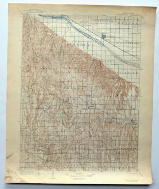 Gothenburg Nebraska Cozad Curtis USGS Topo Map 1942 Antique