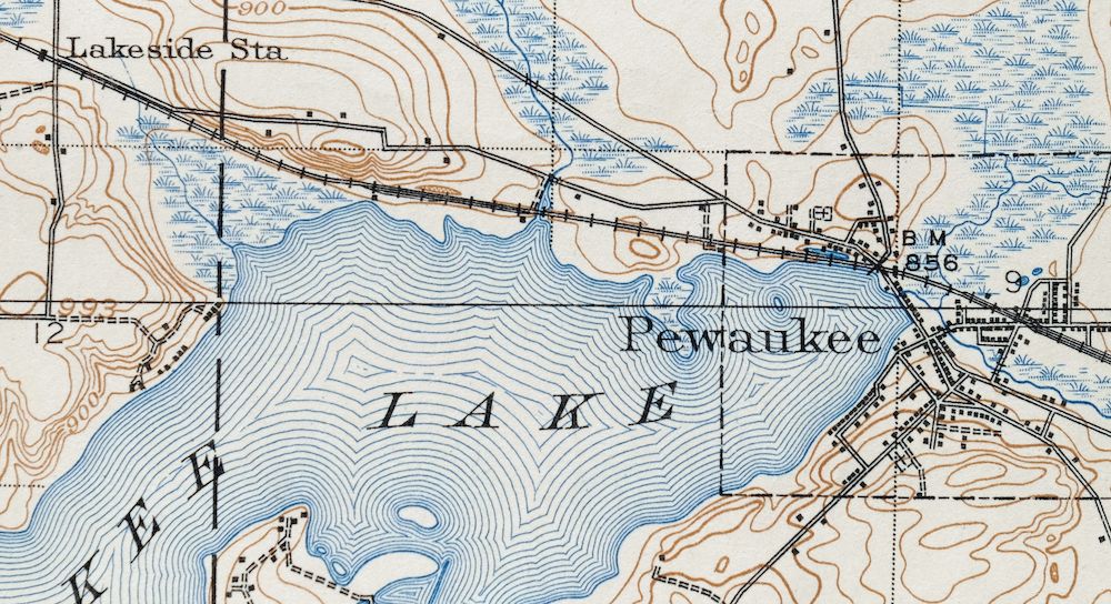 Oconomowoc Wisconsin Waukesha Plat USGS Topographic Map 1947 - Image 3