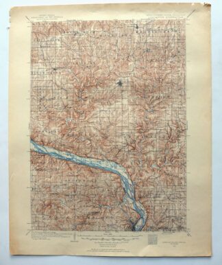 Lancaster Wisconsin Dubuque Asbury USGS Topographic Map 1953