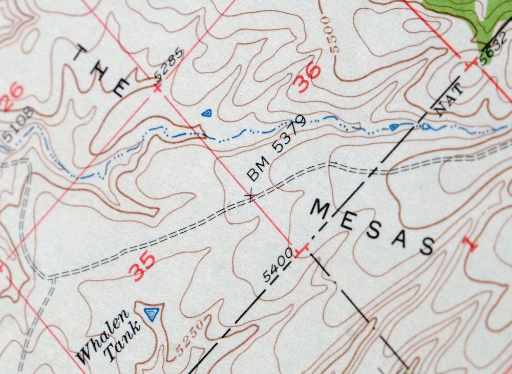 Winchester Mountains Arizona The Mesas USGS Topo Map 1962 - Image 4