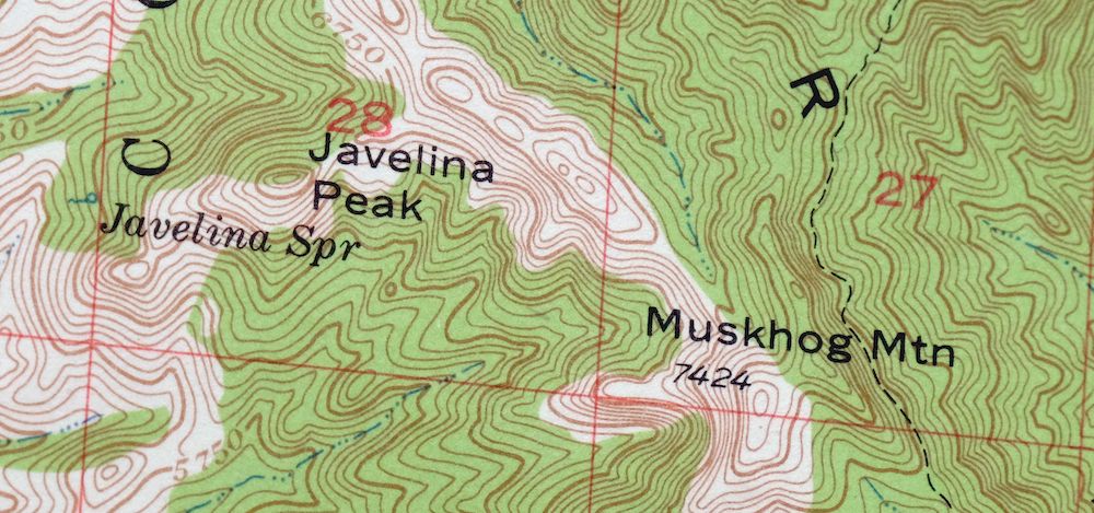 Winchester Mountains Arizona The Mesas USGS Topo Map 1962 - Image 3