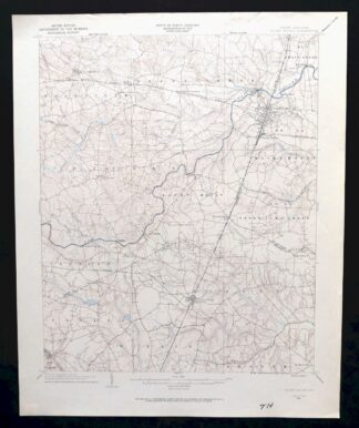 Rocky Mount North Carolina Wilson Red Oak USGS Topo Map 1965