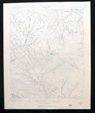 Vanceboro North Carolina Ernul USGS Topo Map 1968 Vintage