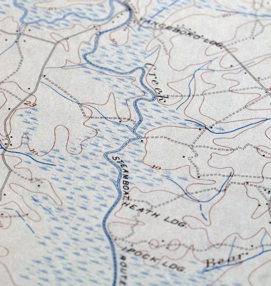 Vanceboro North Carolina Ernul USGS Topo Map 1968 Vintage - Image 2