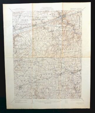 Coatesville Pennsylvania Oxford USGS Topographic Map 1944