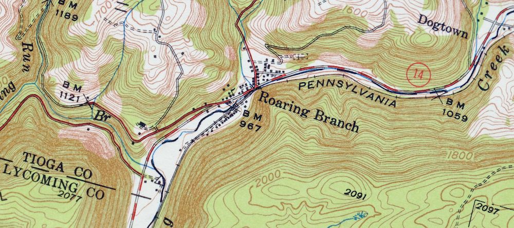 Canton Pennsylvania Alba Ralston USGS Topo Map 1958 Vintage - Image 3