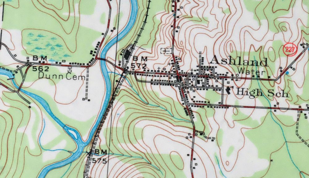 Ashland Maine USGS 15-Min Topographic Map 1973 Vintage - Image 3