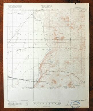 Camel Mountain New Mexico USGS 15-Min Topo Map 1917 Antique