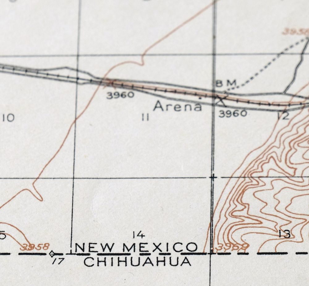 Camel Mountain New Mexico USGS 15-Min Topo Map 1917 Antique - Image 2