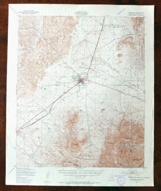 Carrizozo New Mexico Lincoln NF USGS Topo Map 1954 Vintage