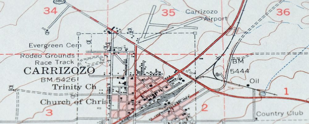 Carrizozo New Mexico Lincoln NF USGS Topo Map 1954 Vintage - Image 3