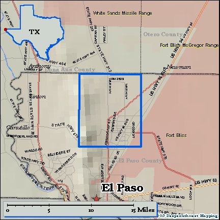 1959 North Franklin Mountain Texas USGS Army COE Topo Map - Image 8