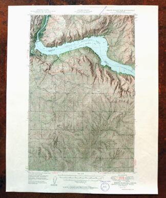 1955 USGS Army COE Topo Map: Grand Coulee Dam, Washington