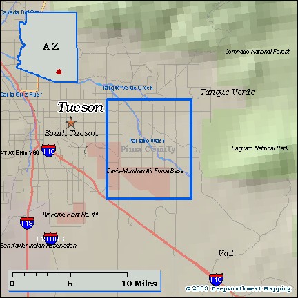 1977 USGS Topo Map: Tucson East, Old Spanish Trail, Arizona - Image 8
