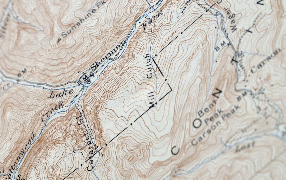 1930 San Cristobal Colorado USGS Topo Map: Santa Maria Lake - Image 3