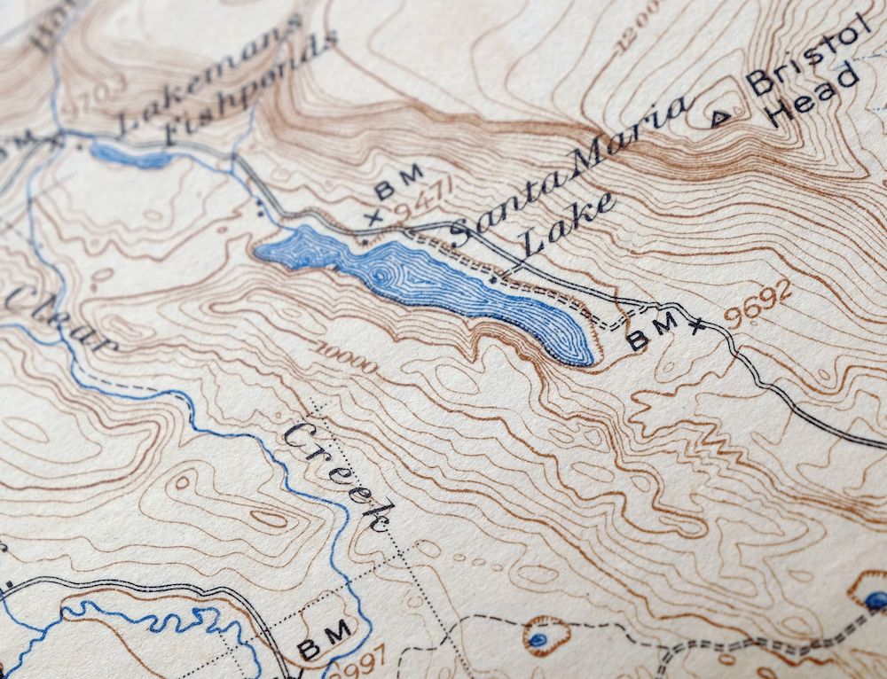 1930 San Cristobal Colorado USGS Topo Map: Santa Maria Lake - Image 2