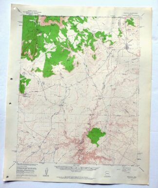 1963 Fredonia Arizona USGS Topo Map: Kaibab (Original Print)
