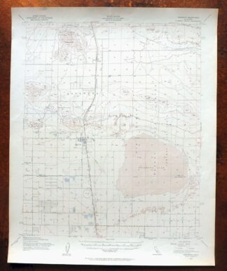 Rosamond California Lancaster Actis USGS Topo Map 1957
