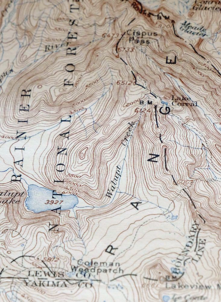 1923 USGS Topo Map: Mount Adams, Washington - Image 2