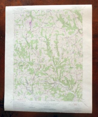 1970 USGS Topo Map: Curtisville, Saxonburg, Pennsylvania