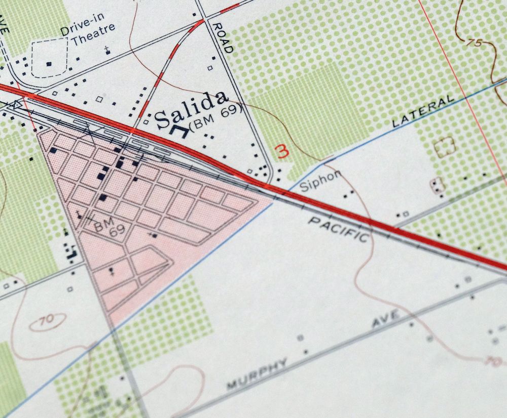 1954 Salida California USGS Topo Map: Modesto - Image 4
