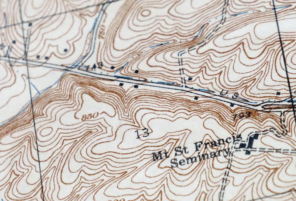 Georgetown Indiana Galena Greenville USGS Topo Map 1939 - Image 2