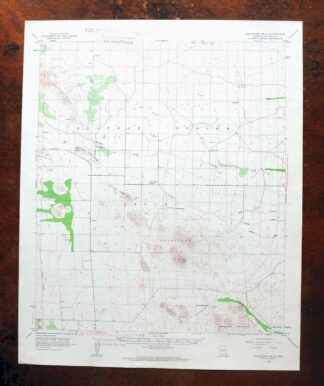 1963 USGS Topo Map: Squaretop Hills, Arizona (Vintage Print)
