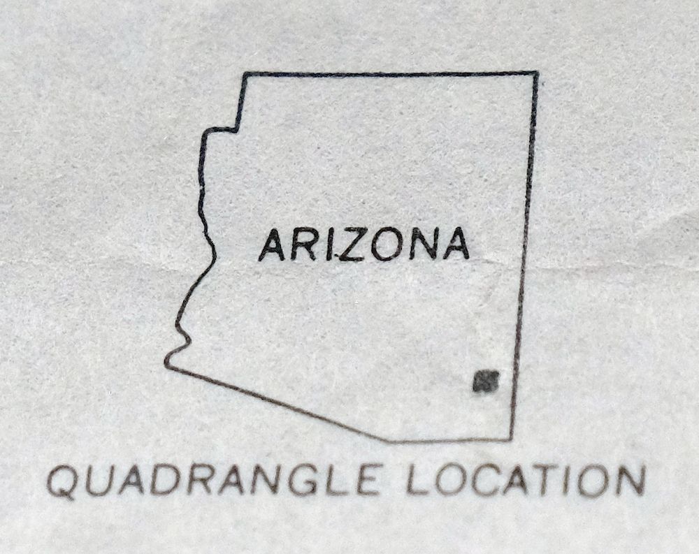 1962 USGS Army COE Topo Map: Dos Cabezas, Arizona - Image 2