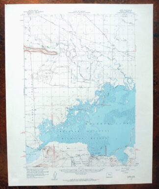 Lawen Oregon Malheur Lake USGS Topographic Map 1961 Vintage