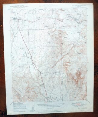 Ash Fork Arizona Kaibab NF Prescott NF USGS Topo Map 1949