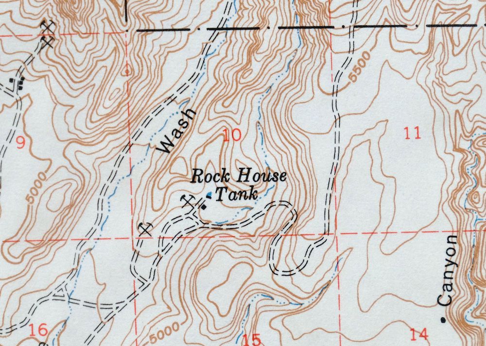 Ash Fork Arizona Kaibab NF Prescott NF USGS Topo Map 1949 - Image 2