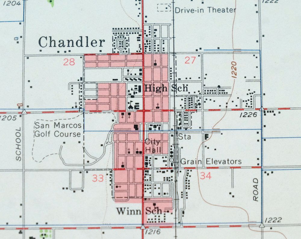 Mesa Arizona Phoenix Scottsdale USGS Topo Map 1960 Vintage - Image 6