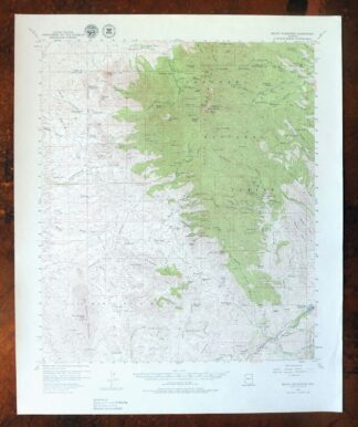 1979 Mount Wrightson Arizona USGS Topo Map: Patagonia