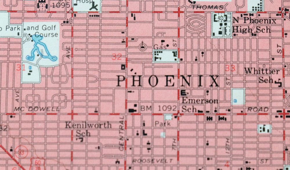 1968 Phoenix Arizona USGS Topo Map: Tolleson - Image 3
