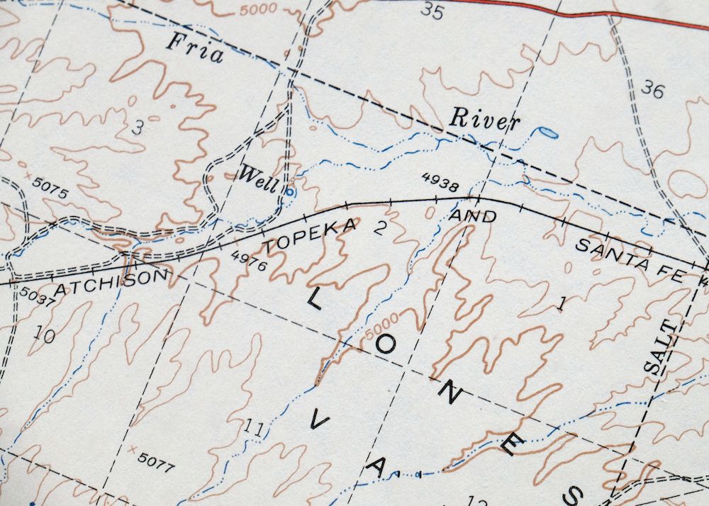 Prescott Arizona Chino Valley Williamson USGS Topo Map 1948 - Image 2