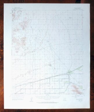Roll Arizona Growler USGS 15 Minute Topo Map 1962 Vintage