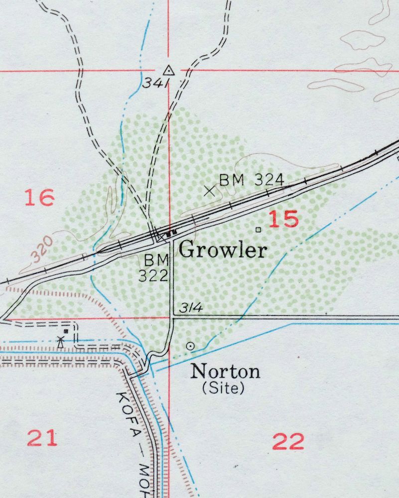 Roll Arizona Growler USGS 15 Minute Topo Map 1962 Vintage - Image 4