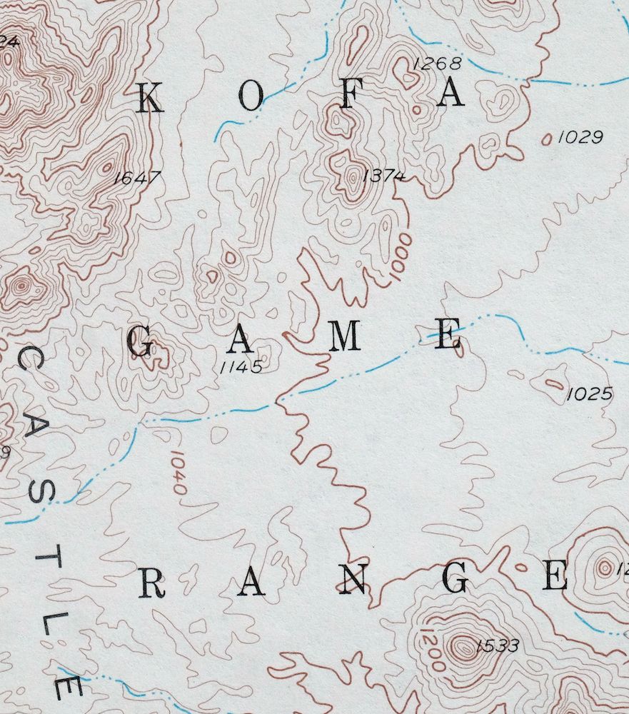Roll Arizona Growler USGS 15 Minute Topo Map 1962 Vintage - Image 7
