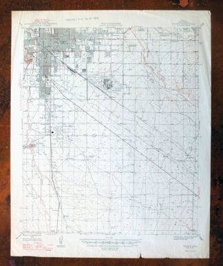 Tucson Arizona Davis-Monthan Tanque Verde USGS Topo Map 1948