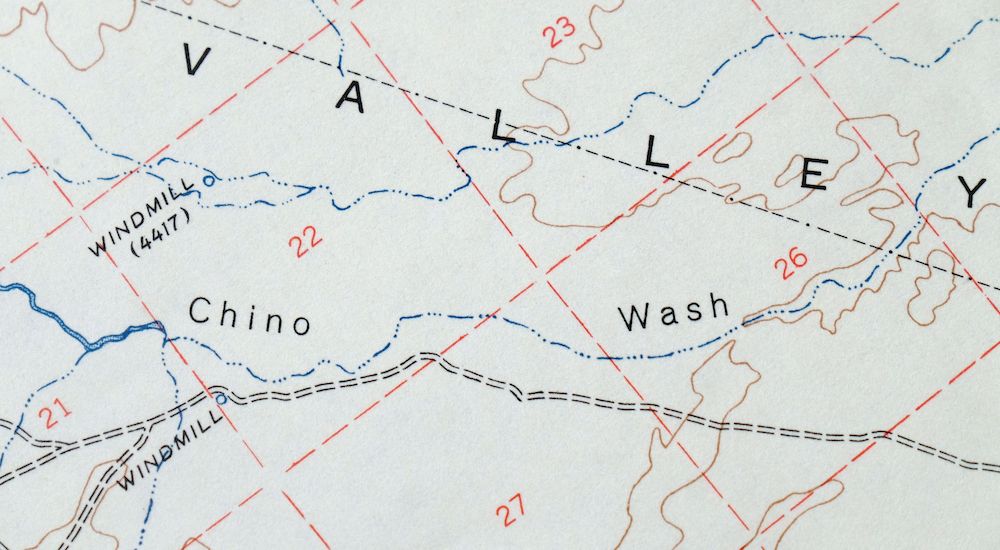 Simmons Arizona Paulden Williamson USGS Topographic Map 1950 - Image 3