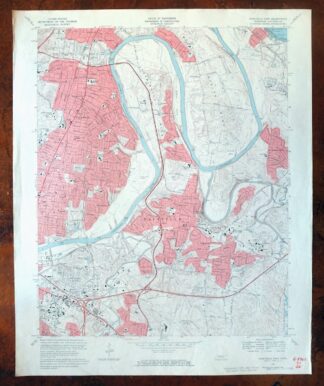 1971 Nashville East Tennessee USGS Topo Map: Lakewood