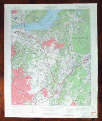 1970 East Chattanooga Tennessee USGS Topo Map: Cannondale