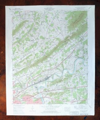 John Sevier Tennessee Knoxville Mascot USGS Topo Map 1978