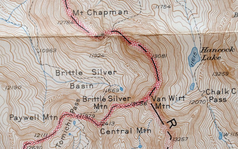 Garfield Colorado USGS 15 Minute Topo Map 1945 Vintage - Image 4