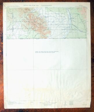 Hereford Arizona Sierra Vista USGS Topo Map 1914 Antique
