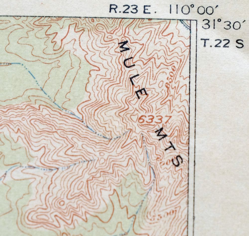 Hereford Arizona Sierra Vista USGS Topo Map 1914 Antique - Image 5