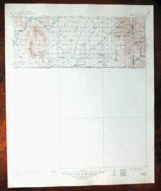 1948 Perilla Arizona/New Mexico USGS Topo Map