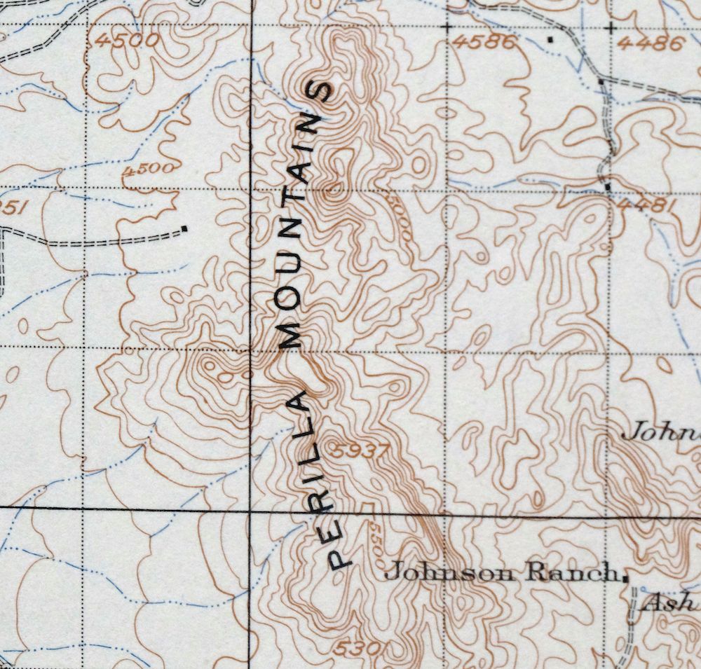 1948 Perilla Arizona/New Mexico USGS Topo Map - Image 4