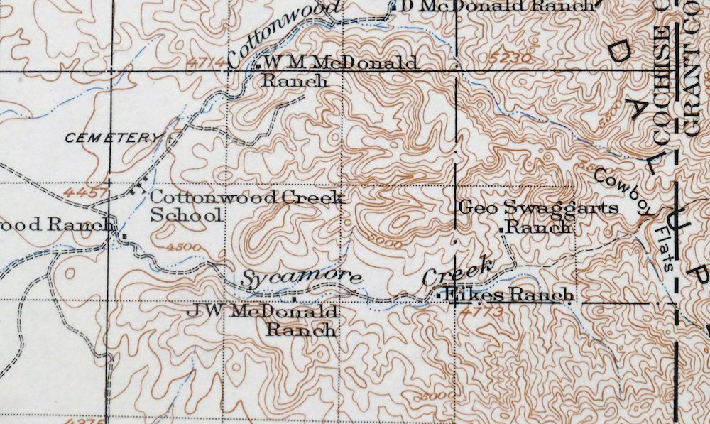 1948 Perilla Arizona/New Mexico USGS Topo Map - Image 3