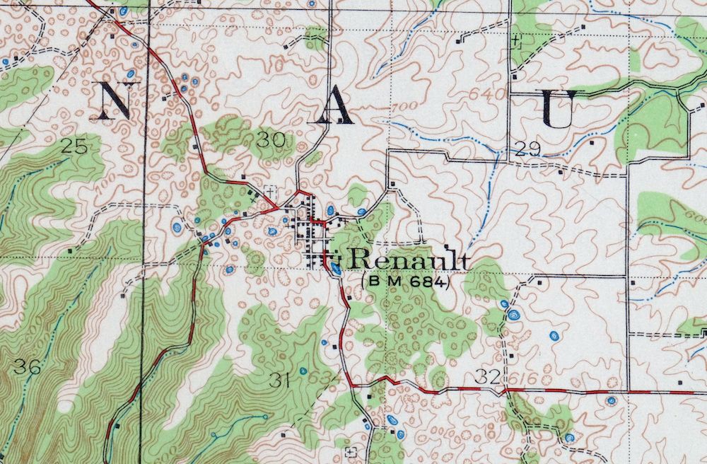 1963 USGS Topo Map: Renault, Bloomsdale, Illinois/Missouri - Image 2